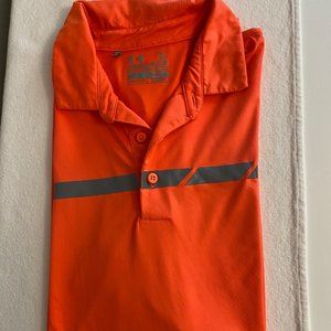 Under Armour Men's XL Orange Polo Shirt